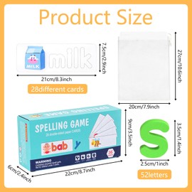 Toy from 3 4 5 6 7 8 Years Girls, Montessori Toy, Letters Learning Educational Games, Children's Toy Wooden Montessori Toy, Montessori Toy from 3-8 Years, Boy School Gift