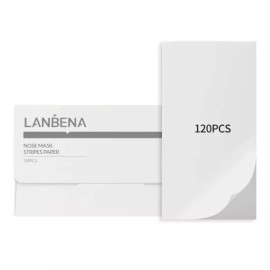 LANBENA 120개 코 마스크 스트립 종이 블랙헤드 리무버 필 오프 리무버용 액세서리와 호환됩니다 [Nose Mask Stripes Paper] LANBENA 120 Pcs Nose Mask Strips Blackhead Remover Peel Off Compatible with Accessories