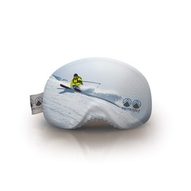 alpine [vju:] Ski Goggle Protection Cover Elastic Microfiber Unisex, white