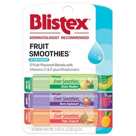 Blistex Protector labial surtido de batidos de frutas, 3 unidades (el embalaje puede variar)