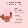 MCoBeauty Luminous Glow Liquid Blush - Lava (Deep Peach)