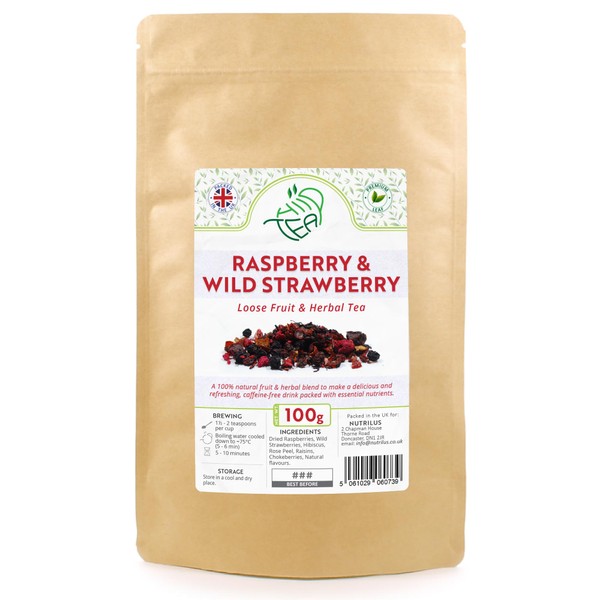 Raspberry & Wild Strawberry Loose Tea – Refreshing Fruit and