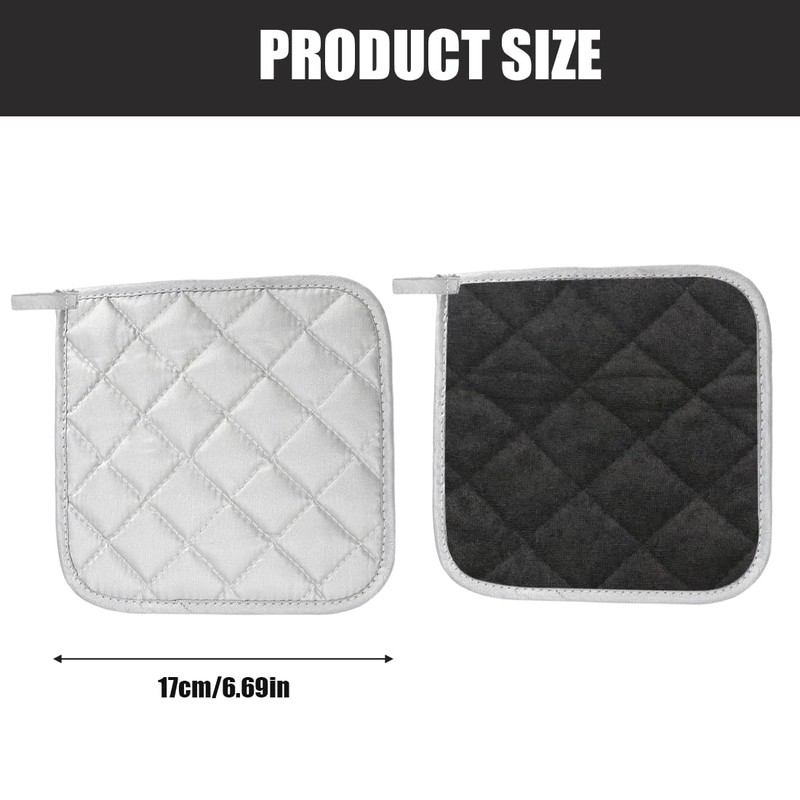 WHYCNJL Pack of 2 Kitchen Pot Holders Cotton Large Oven
