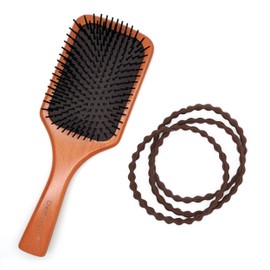 Extra Long Hair Tie for Thick and Curly Hair - Elastic Ponytail Holders for Women or Men, No Metal Bands, Long-Lasting Braids Accessories, 12 Count, Brown