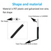 Tangser Plastic Black 4" Twist Ties, Reusable Cable Ties,Long Garbage