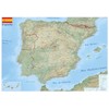 GeoMetro: Large map of Spain with full lamination (wall map)