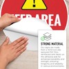 Keep Area Clear with Graphic 10x10 inches, Floor Decal Anti-Slip