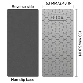 Diamond Sharpening Stone Set, 4 Pcs Diamond Lapping Plate Coarse/Medium/Fine Grit Sharpener, 400/600/1200/2500 Grit，Perfect Assistance Sharpener Angle Guide