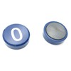 XMHF Number Magnetic Sticker Round Numbers Magnets With 0-9 Painted