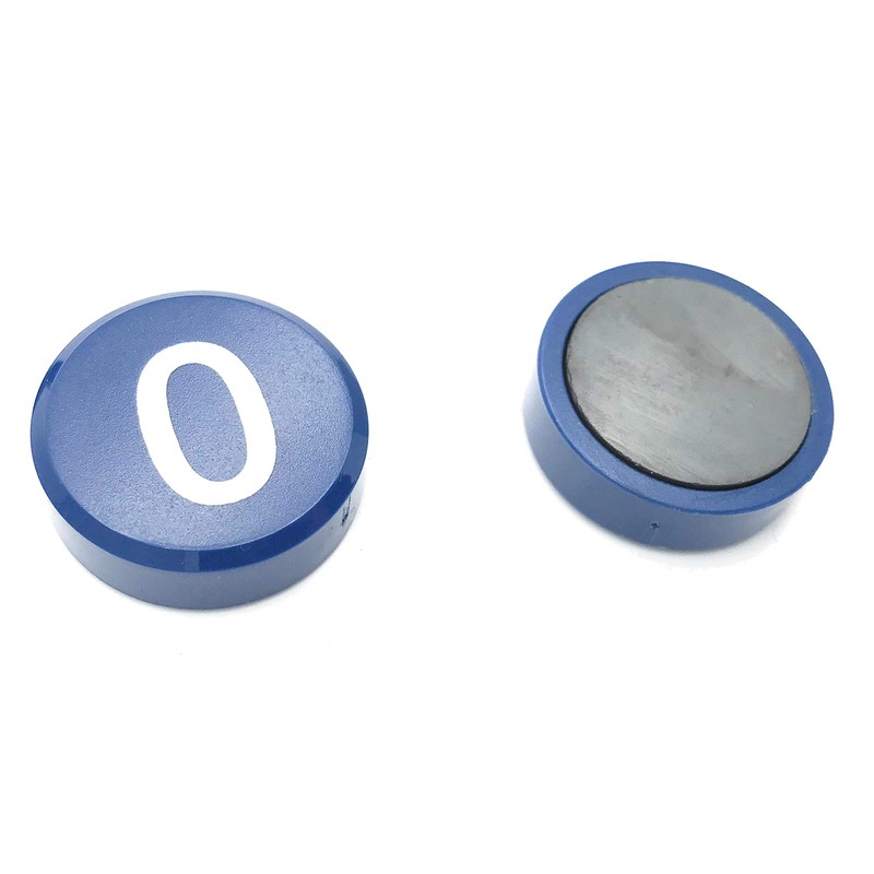 XMHF Number Magnetic Sticker Round Numbers Magnets With 0-9 Painted