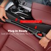 Car Seat Gap Filler 2 Pack, Dual-Slot Gap Plug No-Drop