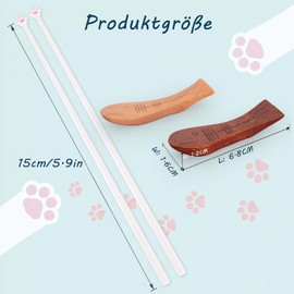 Pack of 4 Cat Paw Chopsticks, Cat Paw Chopsticks, Reusable Chopsticks Cat Paw for Children, Includes 2 Stick Holders in the Shape of Small Fish, Beautiful Gifts for Friends and