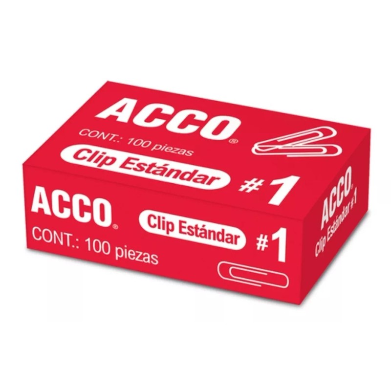 Acco Clip Estándar No. 1 Acco 32 Mm 10 Cajas