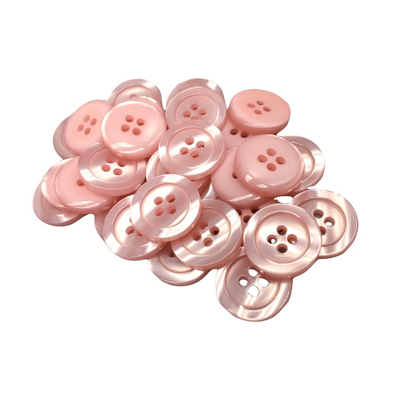 50 Mother of Pearl Buttons - 5 Sizes and 11