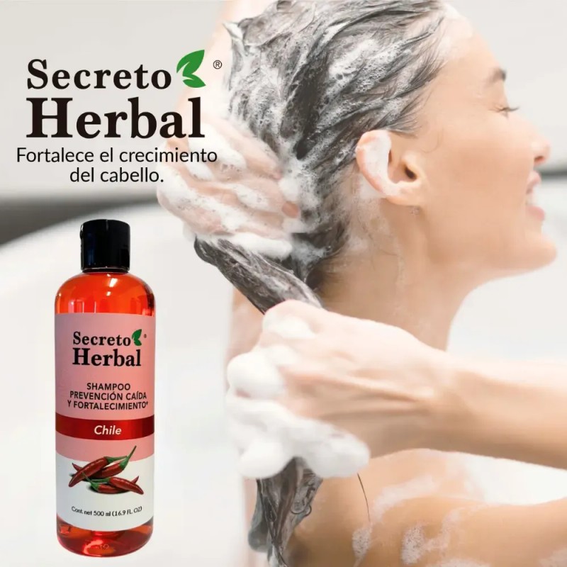 Shampoo Secreto Herbal Anticaída Fortalecimiento Chile 500ml