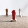 Lelit PLA471R Tamper for LELIT57 Filter, Stainless Steel, Red Wooden