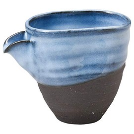 Shigaraki Ware MR-3-3157 Hechimon Single Mouth Pourer, Azure