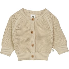 Müsli by Green Cotton Unisex Baby Knit Chunky Cardigan Sweater, Oat.