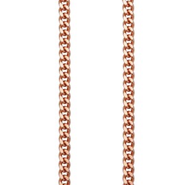 REGENT Pocket Watch Chain Pocket Watch Chain for Pocket Watch with Carabiner and Spring Ring in Various Designs, Ps-03 - Rose Gold 6 mm, Classic