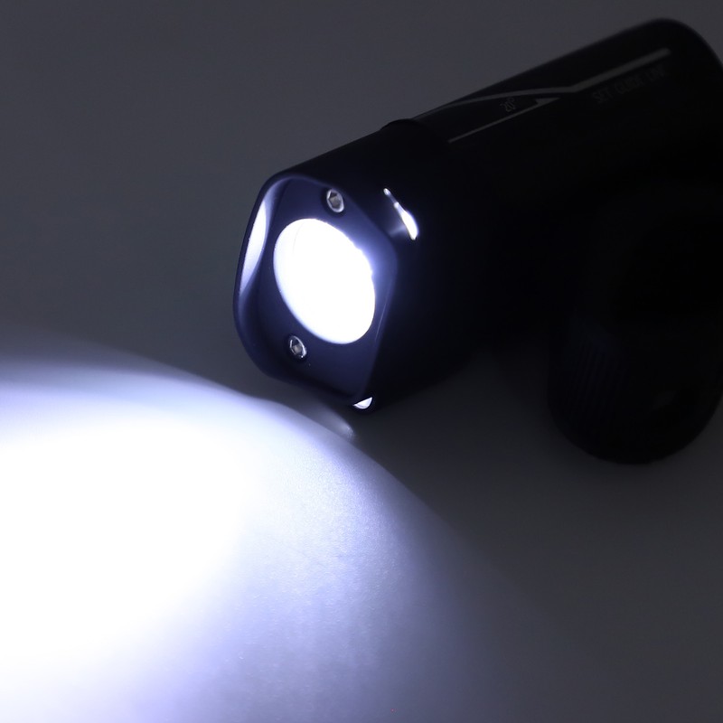 Bike Headlight Aluminum Alloy 5 Levels Black Front Bike Lights