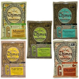 Chimes Ginger Chews Candy Multiple Flavors Available 5 oz (2 Pack) - Flavors: All Flavors