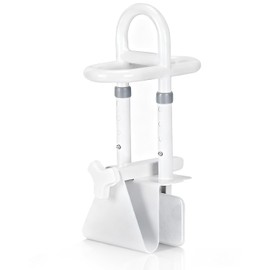 Bathtub Grab Rails, Adjustable Width 9-17cm and 4 Heights,150kg Load