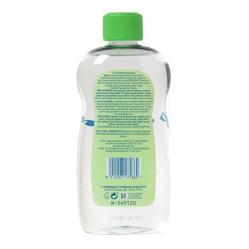 Johnson's Baby Aceite Aloe Vera 500 ml