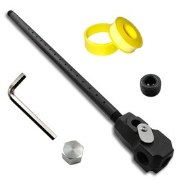 ZGTools Universal Gas Log Lighter Starter for Fireplace, Cast Iron Burner Pipe with Fuel Mixer & Mixer Plug, Natural Gas Igniter Kit for Wood Burning Fireplaces, Compatible with Gas Fireplace Parts