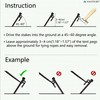 Heavy Duty Tent Stake 12 Inch 4 Pack with Camp