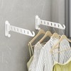 ZUIMENG Wall Clothes Rack, Foldable, 180° Rotating Clothes Hook, Clothes