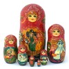 Tsar Saltan Russian Fairy Tale Nesting Dolls Hand Painted 7