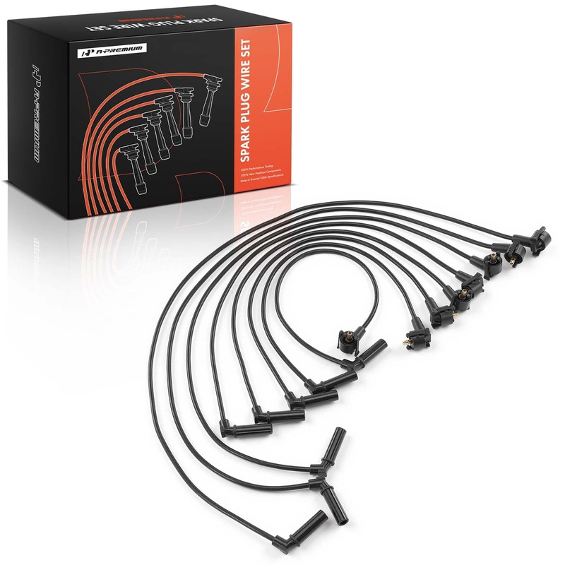 A-Premium Juego de 8 Cables de Bujías de Encendido