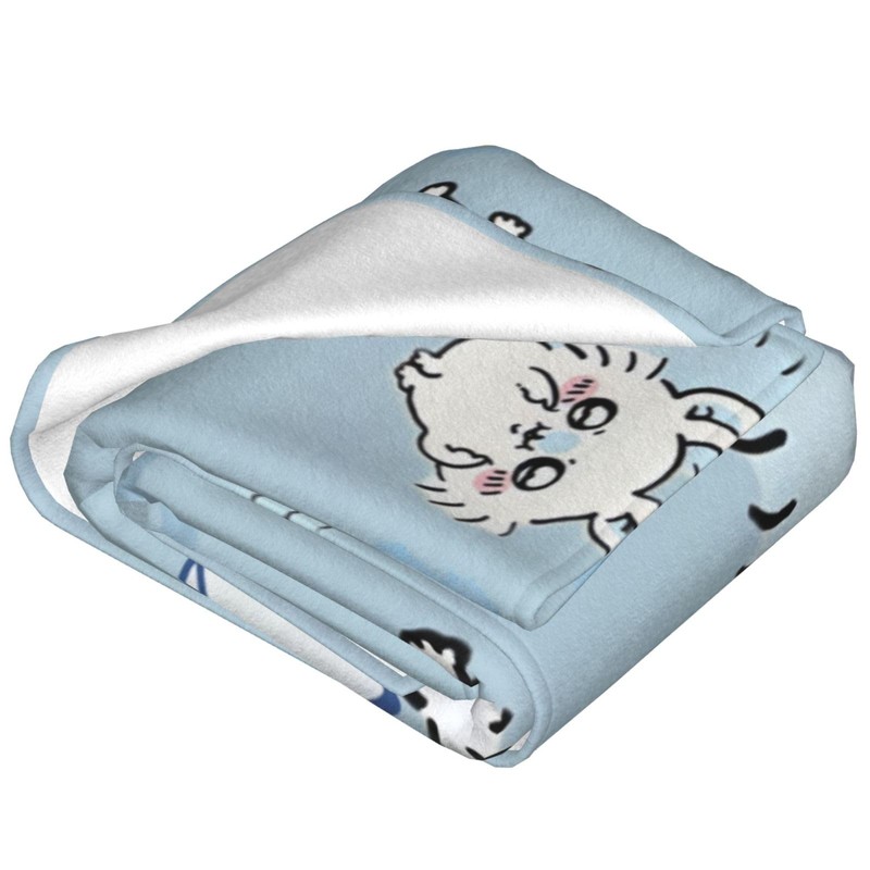 Chiikawa Blanket, Flannel Soft Fluffy Blanket, Single, Dust Mite Resistant,