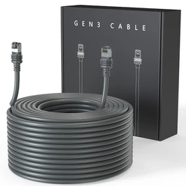 LUCMO 100FT/ 30M Starlink Gen 3 Cable for Starlink Standard Generation 3, Replacement Extension Cable Waterproof Satellite Starlink Standard V3 (100FT), Grey