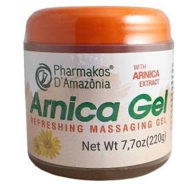 Gel/crema de árnica masaje corporal homeopático refrescante Pharmakos para aliviar el dolor