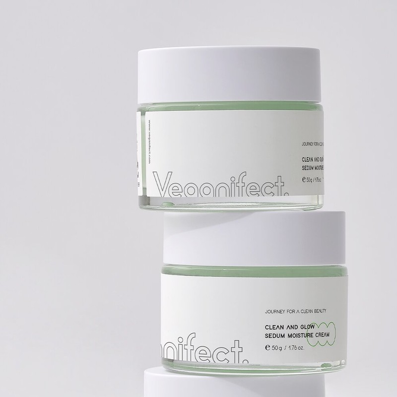 veganifect. Veganifect Clean & Glow Green Sedum Moisture Cream 50g