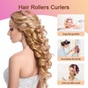 Romon Lockenwickler Locken-Set, 31 Stück buntes hitzefreies Set, selbstklebende Lockenwickler