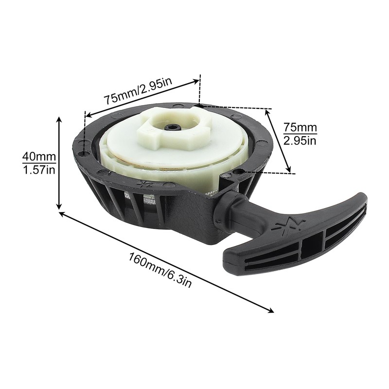 Windance Aluminum Alloy Pull Recoil Starter with Flywheel Replacement for
