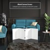 2 ft. Short Do It Yourself Canvas Folding Screen 4
