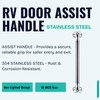 Premium Grab Handle Bar Replacement, Polished 304 Stainless Steel Handle