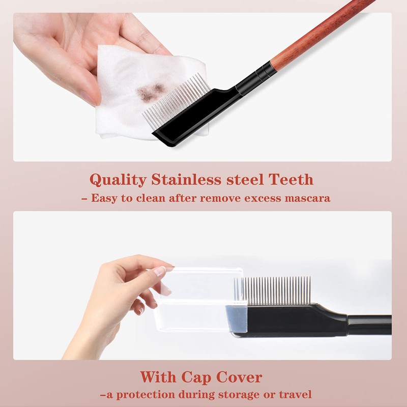 Eyelash Comb Dust2oasis Eyelash Separator Curler 2 Pcs, Eyelash Brush