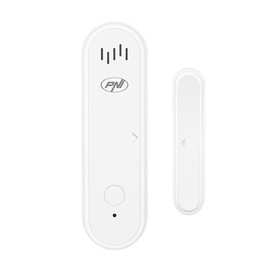 PNI Safe House HS301 magnetic contact with Wi-Fi, for door/window monitoring via the Tuya Smart application, 80dB sound alarm, built-in speaker, adjustable volume, arm/disarm function, 3V power supply