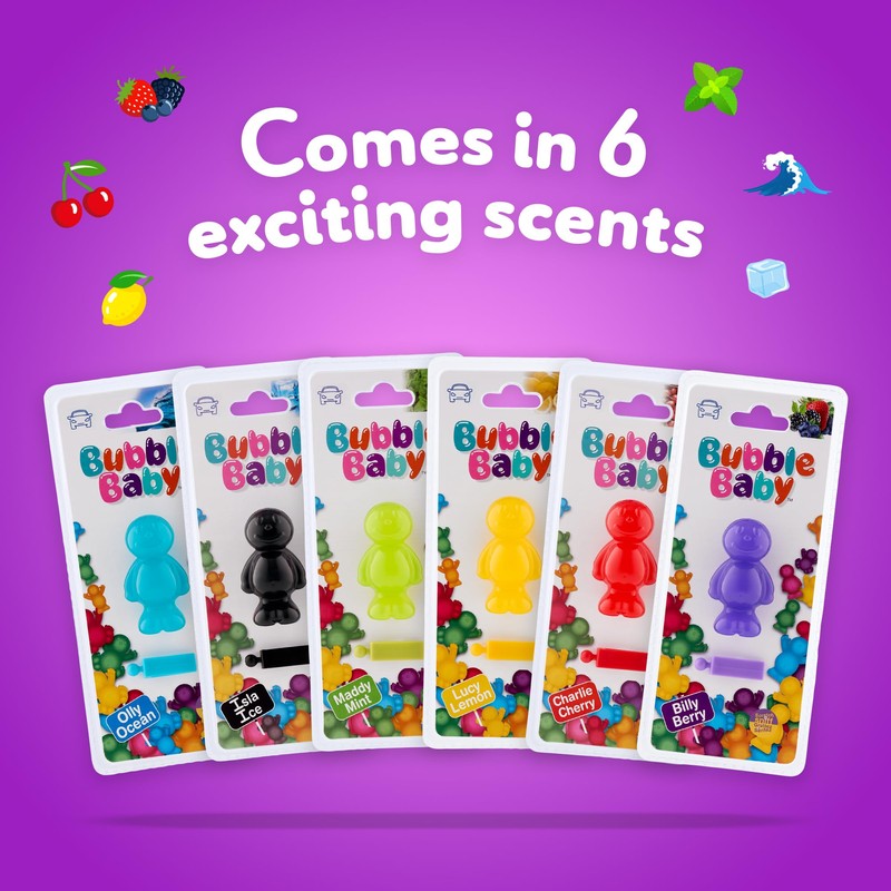 BUBBLEBABY Berry Fragranced 3D/Vent Clip Car Vent Air Freshener And