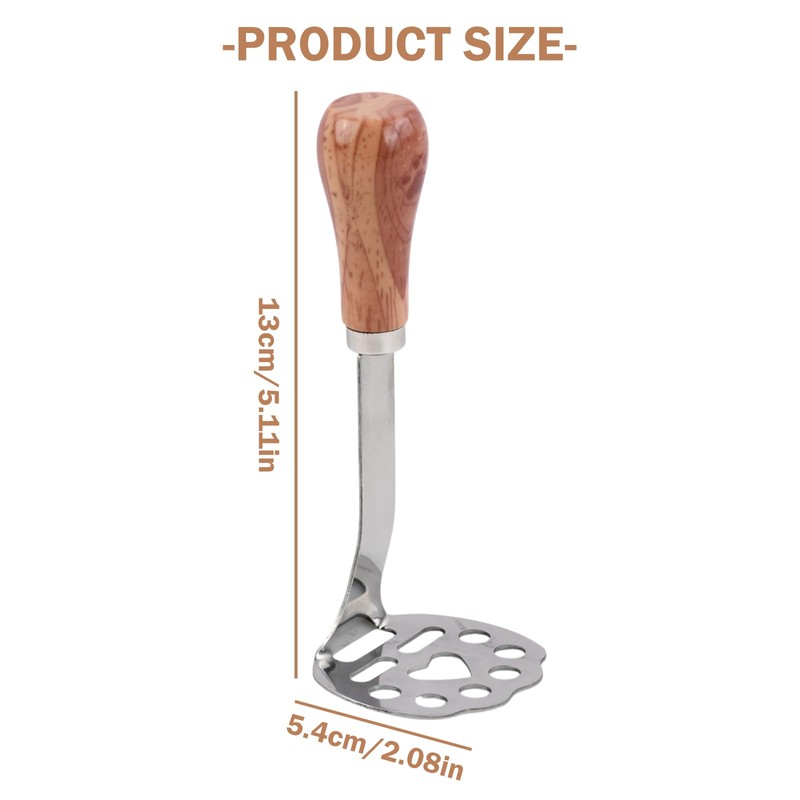 2 Pcs Bear Paw Potato Masher, Stainless Steel Potato Ricer