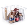 SANNO Freezer Baskests Organizer Bins, Freezer Wire Storage Basket Refrigerator