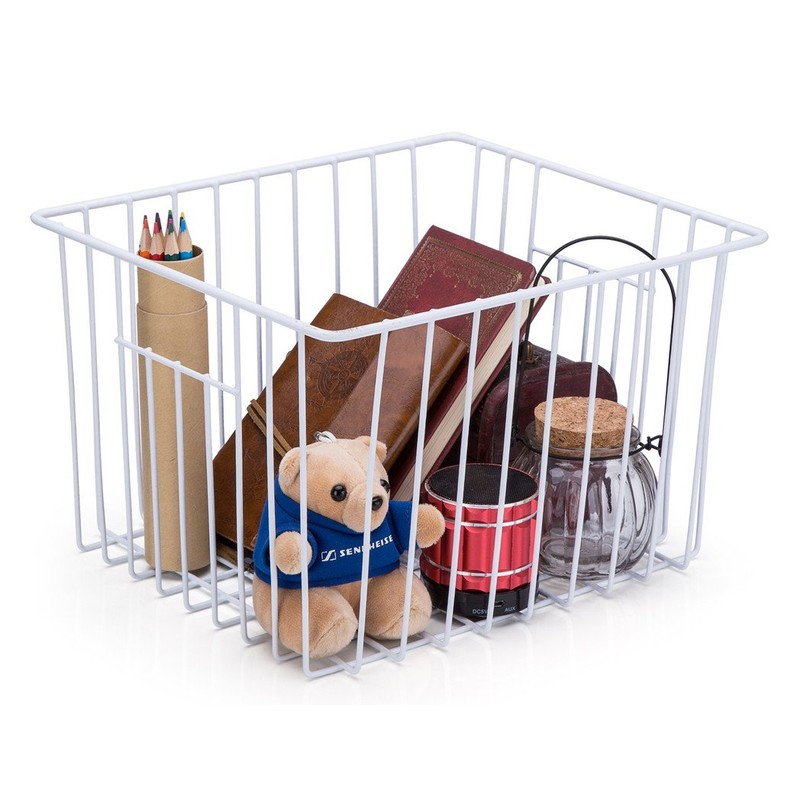 SANNO Freezer Baskests Organizer Bins, Freezer Wire Storage Basket Refrigerator