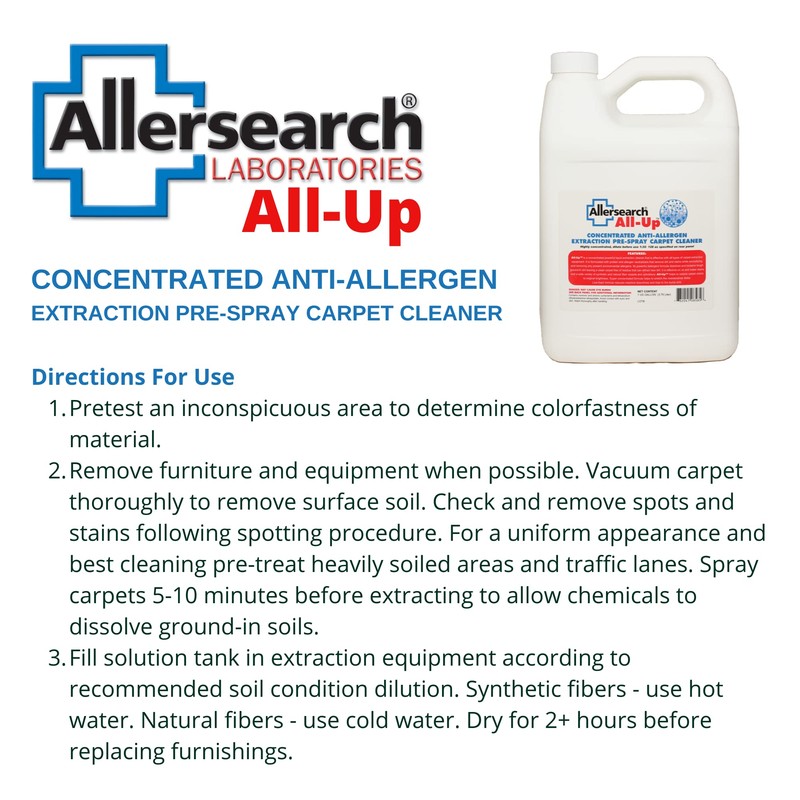 Allersearch All-Up Concentrated Anti-Allergen Carpet Spot Spray 1 Gallon (128