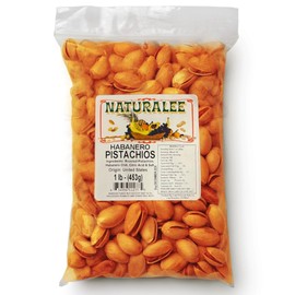 Naturalee Pistachios 1 lb - Habanero - Premium, High Protein - Savor the Flavor then Open