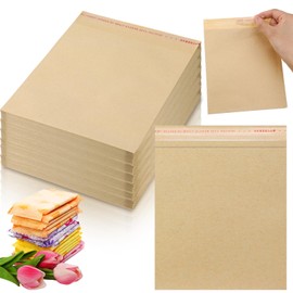 Dunzoom 200 Pcs Large Sanitary Napkin Disposal Bags Feminine Hygiene Disposal Bags 7.87 x 6.3 Inch Bulk Disposable Kraft Tampons Bags for Feminine Products with Self Adhesive for Women Girls