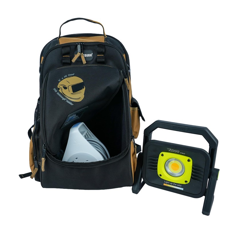 MELOTOUGH Electricians Tool Bag Backpack Welding Helmet Bag Heavy Duty